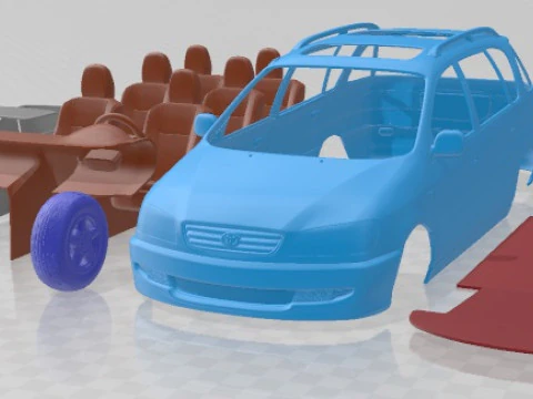 Toyota Picnic 1996 Printable Car 3D Print Model