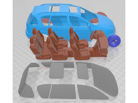 Toyota Picnic 1996 Printable Car 3D-printmodel