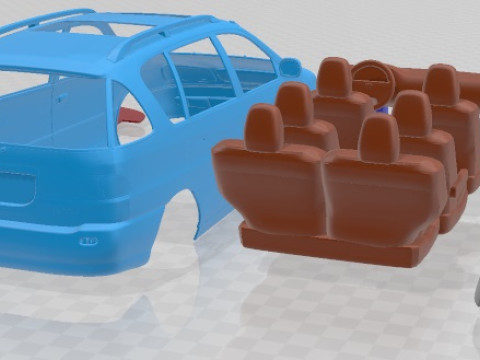 Toyota Picnic 1996 Printable Car 3D-printmodel