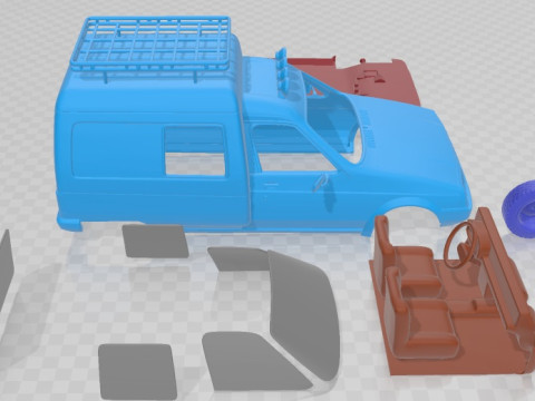 Citroen C15 1984 Off Road Printable Car 3D printmodel