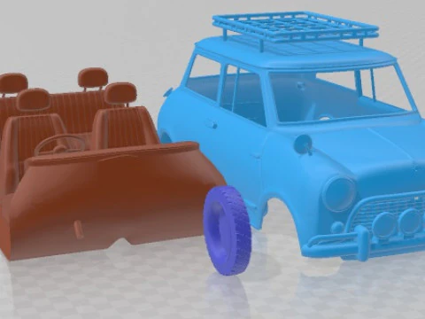 Mini S MK1 Off Road Printable Car 3D Print Model