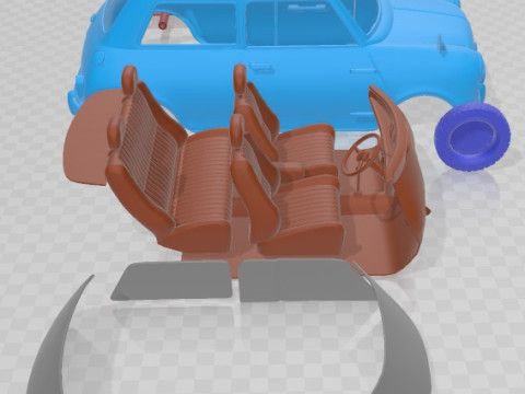 Mini S MK1 Off Road Printable Car 3D Принт Модель