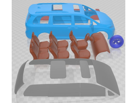Toyota Sienna 2011 Printable Car Modelo de impresión 3D