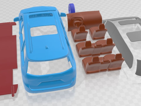 Toyota Sienna 2011 Printable Car Modelo de impresión 3D