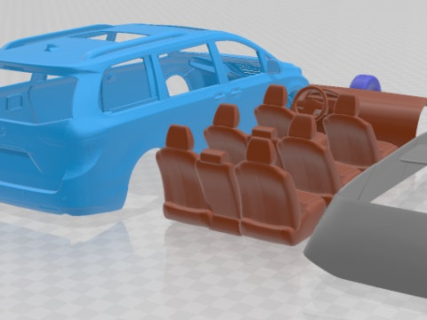 Toyota Sienna 2011 Printable Car Modelo de impresión 3D