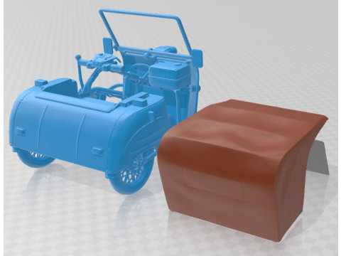 Simson Duo Motorcycle Printable Modello di stampa 3D