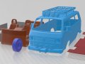 Volkswagen Transporter T3 1990 Off Road Printable 3D प्रिंट मॉडल
