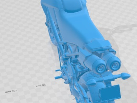 Ducati Hypermotard 1100 EVO 2011 Printable Motorbike 3D Print Model