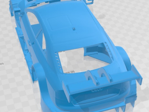 Audi RS5 DTM 2014 Printable Body Car 3D Druckmodell