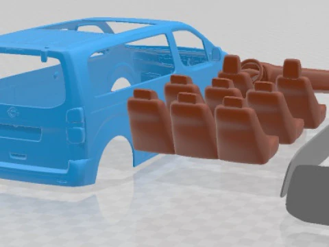 Opel Zafira Life 2020 Printable Car 3D Print Model