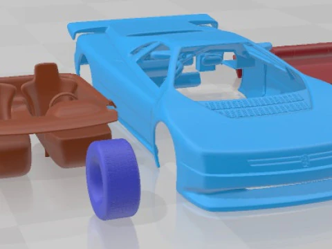 Peugeot Oxia 1988 Printable Car 3D Print Model