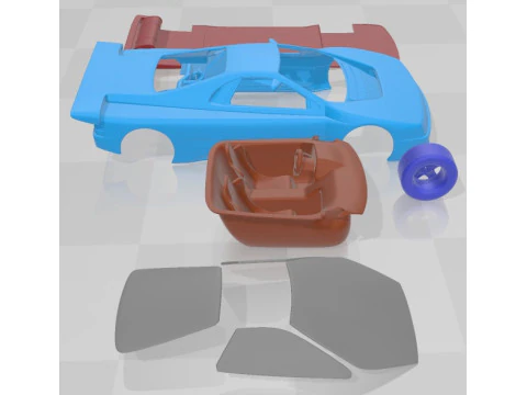 Peugeot Oxia 1988 Printable Car 3D Print Model