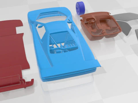 Peugeot Oxia 1988 Printable Car 3D Print Model