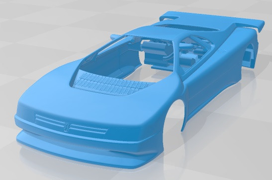 Peugeot Oxia 1988 Printable Body Car Modelo de impresión 3D .c4d .max .obj .3ds .fbx .stl .blend