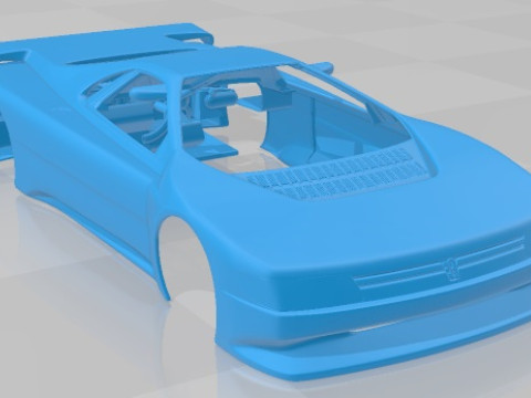 Peugeot Oxia 1988 Printable Body Car Modelo de impresión 3D