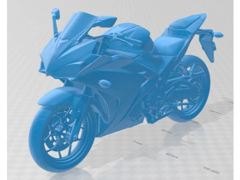 Yamaha YZF R3 2015 Printable Motorbike 3D Print Model