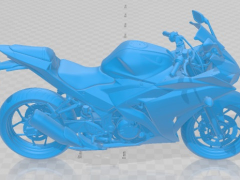 Yamaha YZF R3 2015 Printable Motorbike 3Dプリントモデル