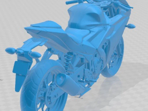 Moto Imprimible Yamaha YZF R3 2015 Modelo de impresión 3D