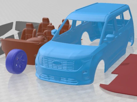 Transit Courier Tourneo 2024 Printable Van 3D Print Model