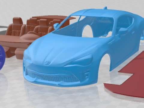 Toyota RC 86 2020 Printable Car 3D प्रिंट मॉडल