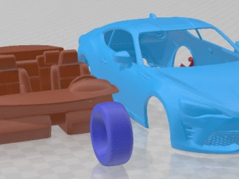 Toyota RC 86 2020 Printable Car Modello di stampa 3D