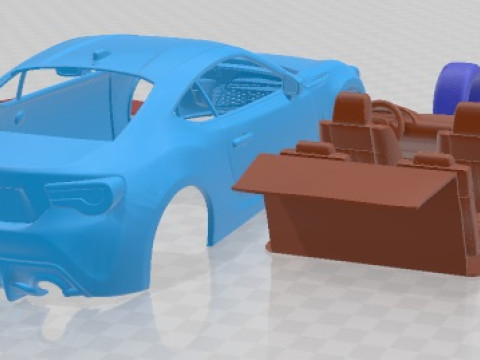 Toyota RC 86 2020 Printable Car Modello di stampa 3D