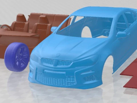 HSV GTS GEN F2 2015 Printable Car 3D Print Model