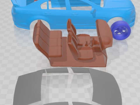HSV GTS GEN F2 2015 Printable Car Modello di stampa 3D