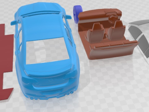 HSV GTS GEN F2 2015 Printable Car Modello di stampa 3D
