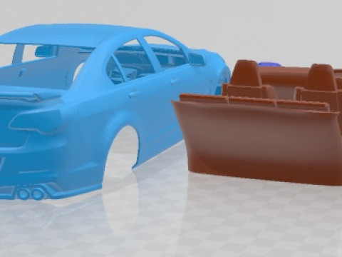HSV GTS GEN F2 2015 Printable Car Modello di stampa 3D