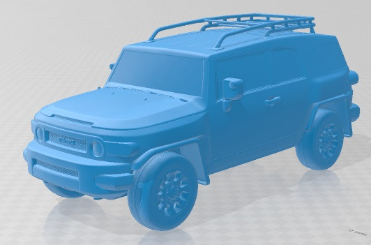 Toyota FJ Cruiser 2010 Printable Car 3D-Druckmodell .c4d .max .obj .3ds .fbx .stl .blend 
