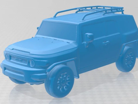 Распечатанный автомобиль Toyota FJ Cruiser 2010 3D Принт Модель