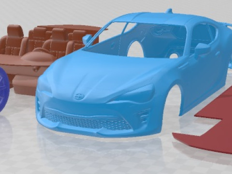 Scion TRD 2020 Printable Car Model Cetak 3D