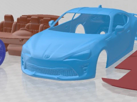 Scion TRD 2020 Printable Car 3D Print Model
