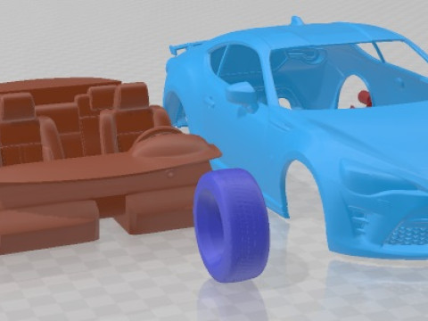 Scion TRD 2020 Printable Car 3D 打印模型