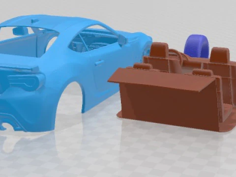 Scion TRD 2020 Printable Car 3D Print Model