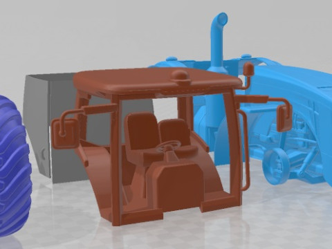 John Deere 8R Printable Tractor Modello di stampa 3D