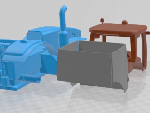 John Deere 8R Printable Tractor 3D Print Model