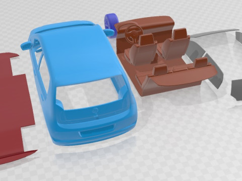 Skoda Citigo 2016 Printable Car Modelo de Impressão 3D