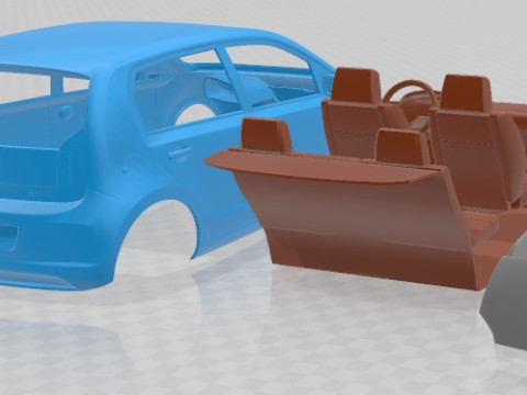 Skoda Citigo 2016 Printable Car Modelo de Impressão 3D