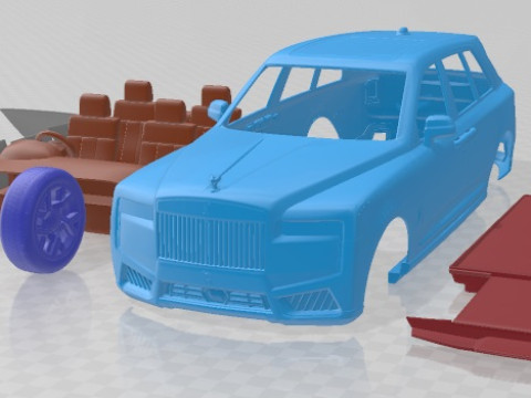 Black Badge Cullinan UK 2024 Printable Car 3D-printmodel
