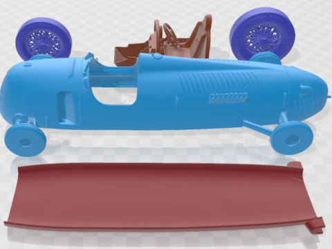 Auto Union Type C 1936 Printable Car 3D प्रिंट मॉडल