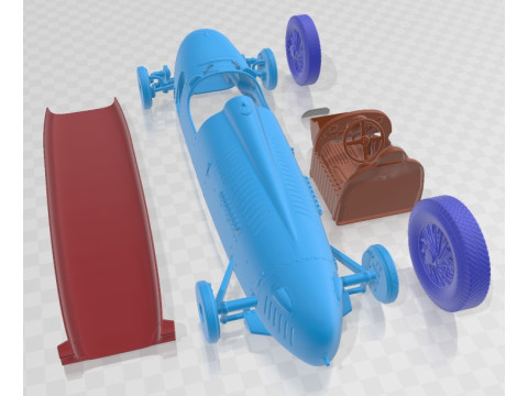 Auto Union Type C 1936 Printable Car 3D प्रिंट मॉडल