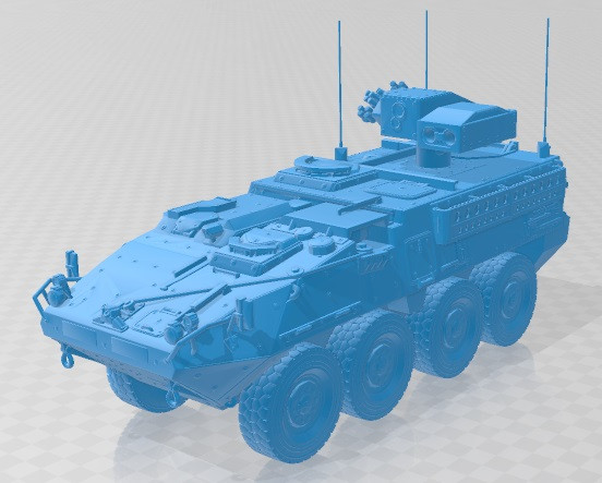 M1134 ATGM Stryker 2008 Printable 3D Baskı Modeli .c4d .max .obj .3ds .fbx .stl .blend 