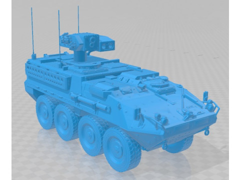 M1134 ATGM Stryker 2008 Printable 3D Baskı Modeli