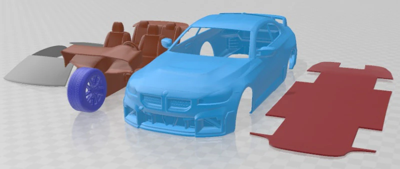 M2 M Performance 2023 Printable Car 3D Print Model .c4d .max .obj .3ds .fbx .stl .blend