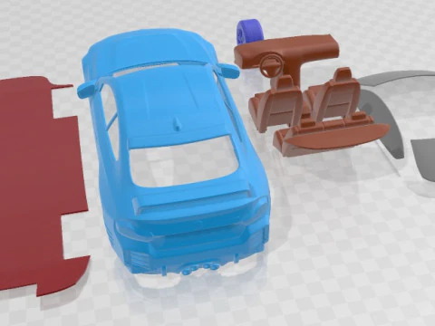 M2 M Performance 2023 Printable Car 3D Print Model