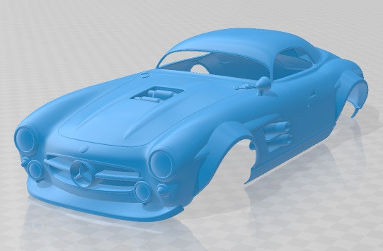 Mercedes Benz 300 SL Restomod Printable Body Car Modelo de impresión 3D .c4d .max .obj .3ds .fbx .stl .blend 