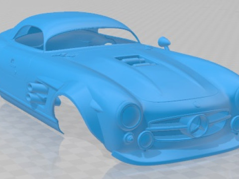 Mercedes Benz 300 SL Restomod Printable Body Car Modelo de impresión 3D