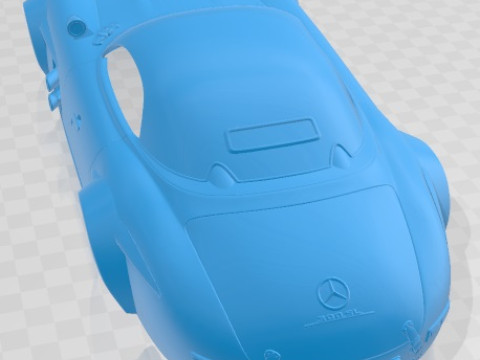 Mercedes Benz 300 SL Restomod Printable Body Car Modelo de impresión 3D